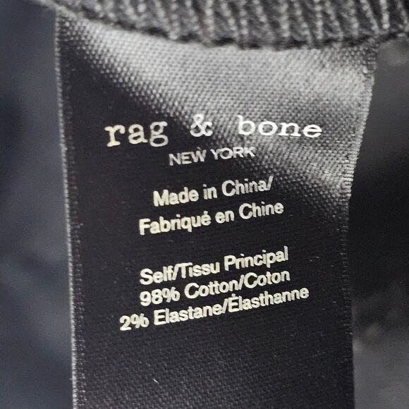 rag & bone Vegan Leather Pants Size XS Pull On Edgy Classic Zip Ankle Timeless - Picture 6 of 8